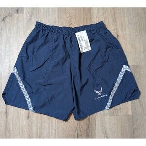 NWT US Air Force Athletic Shorts Mens Size M Navy Blue PT Reflective Gym Running